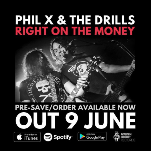 BON JOVI Guitarist PHIL X And THE DRILLS To Release 'Right On The Money' Single